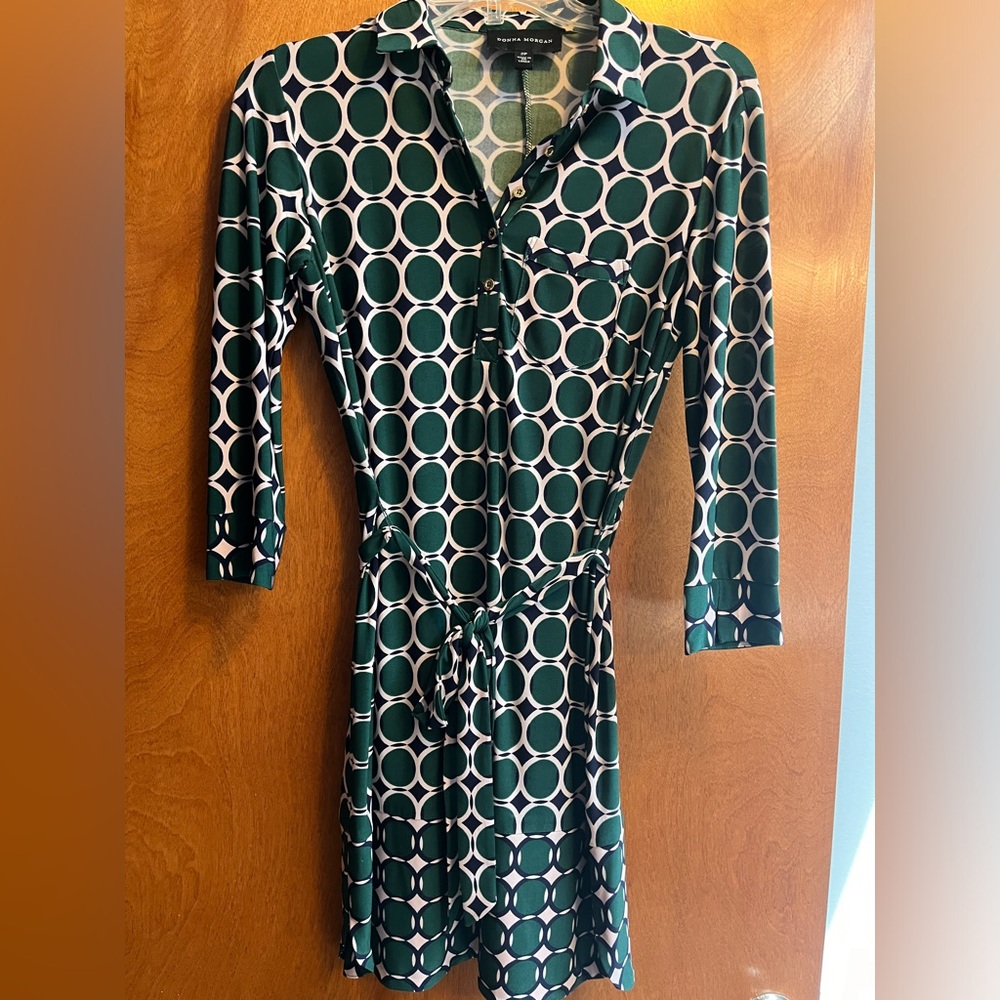 Donna Morgan Belted Polo Dress